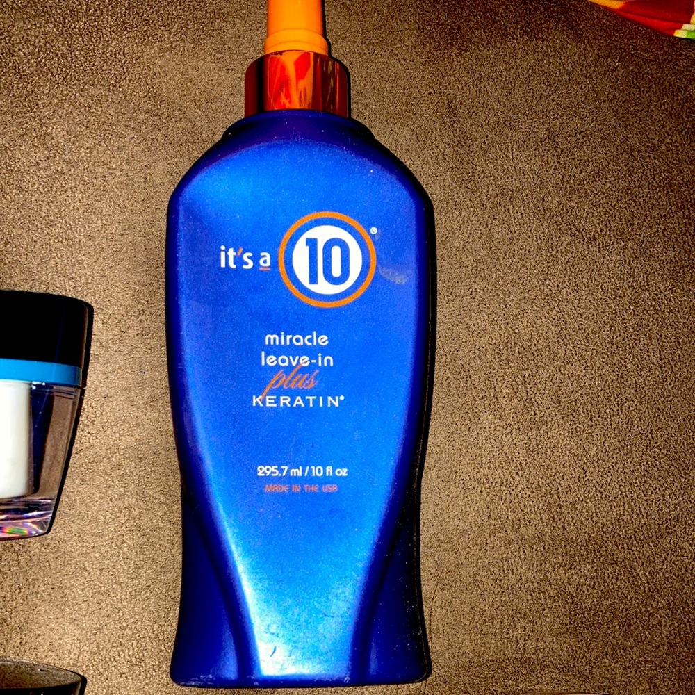 It’s a 10 miracle leave in plus keritan 10 fl oz big bottle